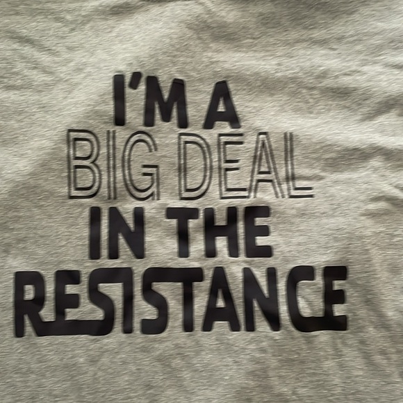 DIY Star Warss “I’m a big deal in the resistance” t-shirt. Previously worn. - Picture 2 of 4